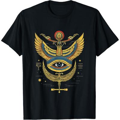 Ägyptisches Auge antiker Pharao Sphinx ägyptisches T-Shirt(20)
