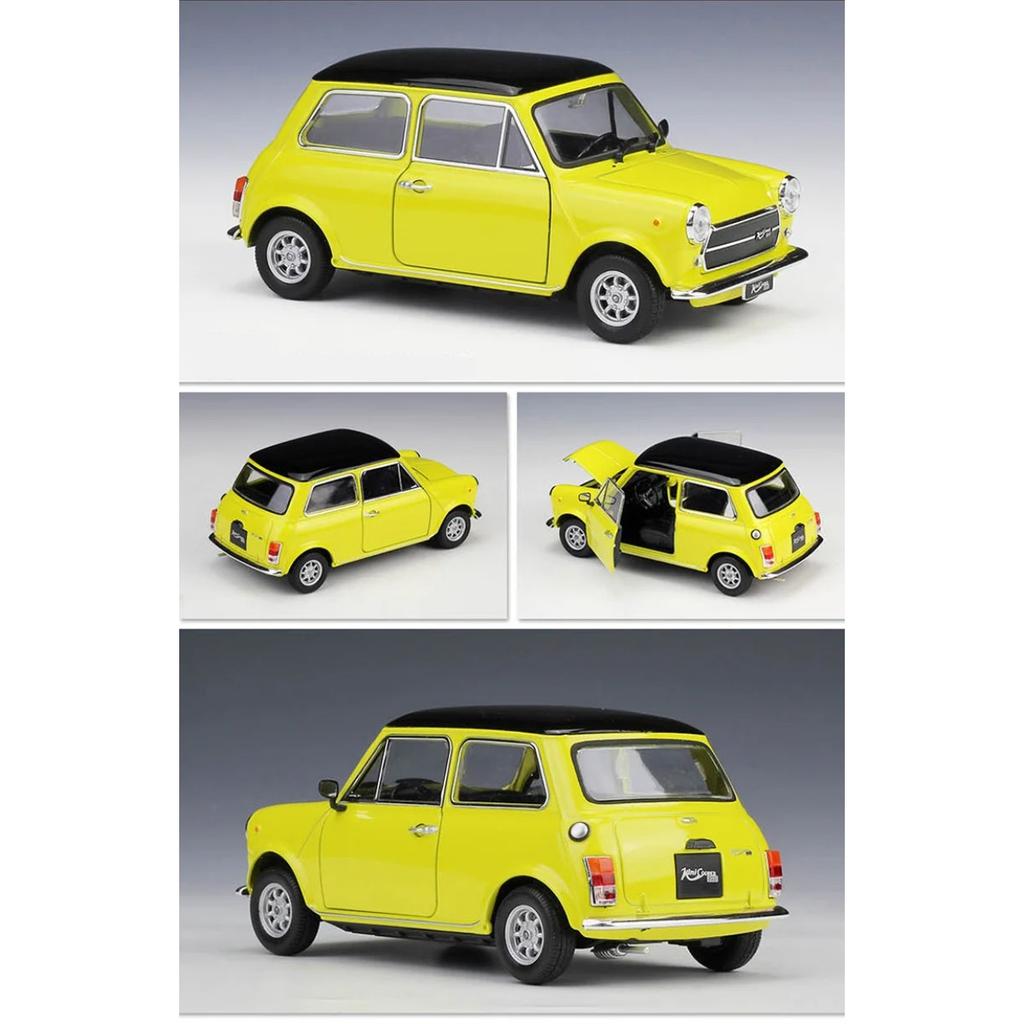 WELLY 1/24 MINI COOPER 1300 Alloy Car Model Diecast Metal Classic Mini Car Vehicle Model Simulation Collection Children Toy Gift