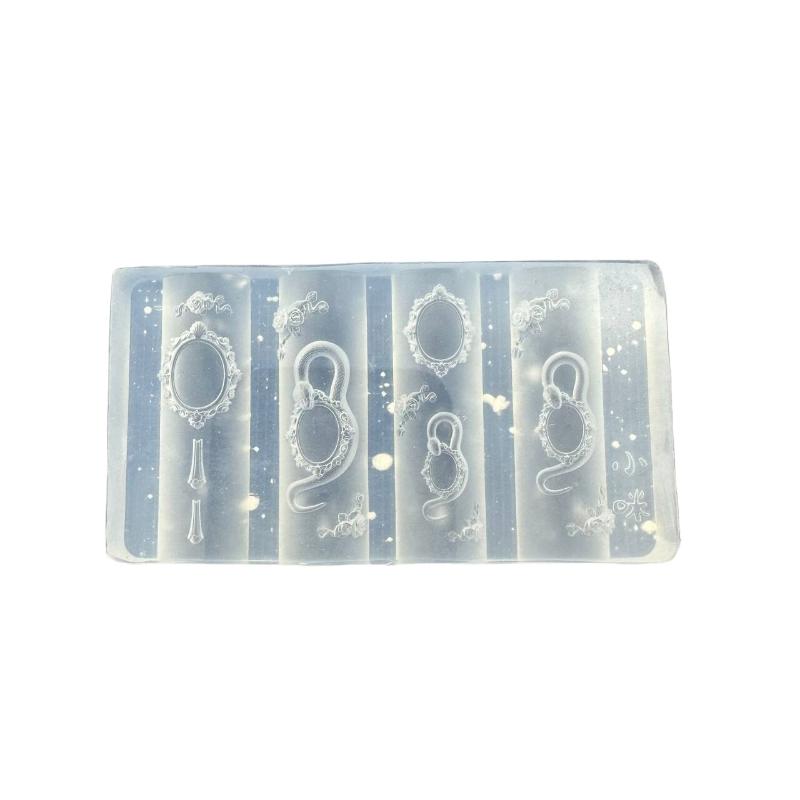 3D Snake Silicone Mold Nail Art Decoration Diy Rose Flower Design Transparent Nail Templates Manicure Design Tool Jewelry Crafts