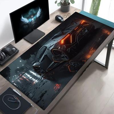 Cool Cars Large Gaming Mousepad Durable Extended Table Pad Office Keyboard Mat Nonslip Rubber Base X Computer Mouse Pads