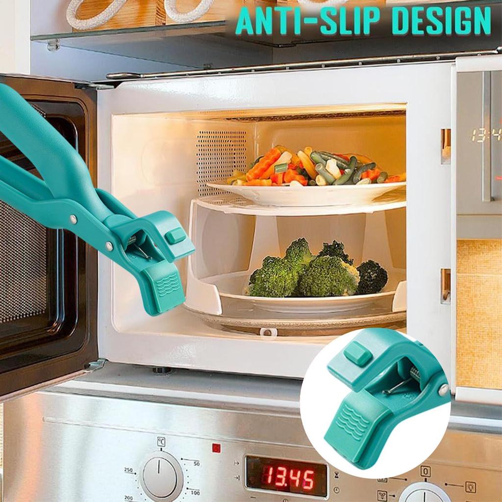 Anti-Scald Hot Plate Gripper, Non-Slip Silicone Tongs For Oven Microwave Cooking And Serving Bowls Drop shipping