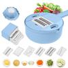 Mandoline Slicer Cutter Chopper Vegetable Cutter Grater Round Kitchen Multifunction Shred Grater Fruit Peeler Wash Leaking Basin
