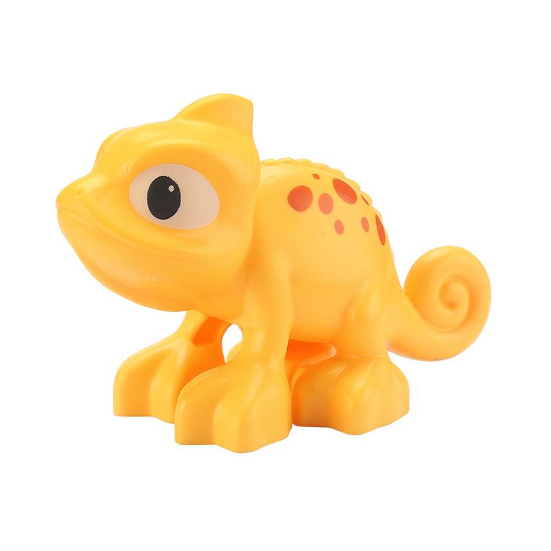 Large Animal Building Blocks: Snail, Alpaca, Seahorse, Frog - Assembly Accessories Toy Set for Children