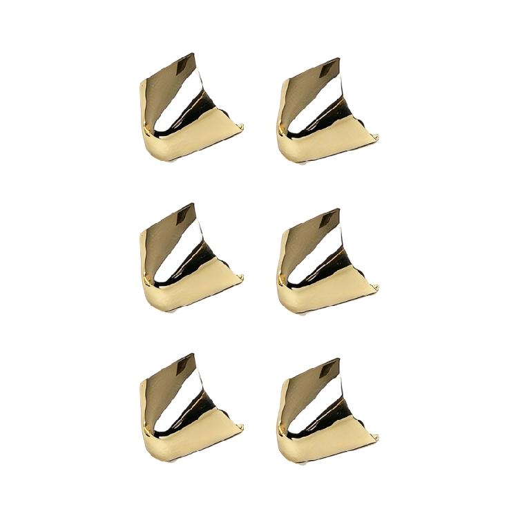 

6Pcs Metal Shoe Tip Caps High Heels Tip Covers Shoes Pointed Protectors Toe Caps for Shoes Decorations and Repair Charm