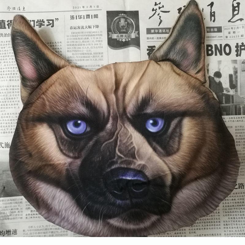 Creative Lovely Car Pillow Case Cat Rabbit Panda Printed Animals Face Car Headrest Car Seat Rest Cushion