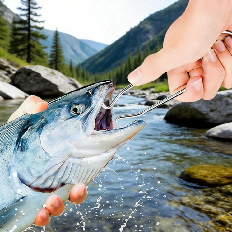 Anglers Essential Stainless Steel Fish Mouth Spreader Fishes Lip Grabber Fish Mouth Opener For Effective Hook Retrieval
