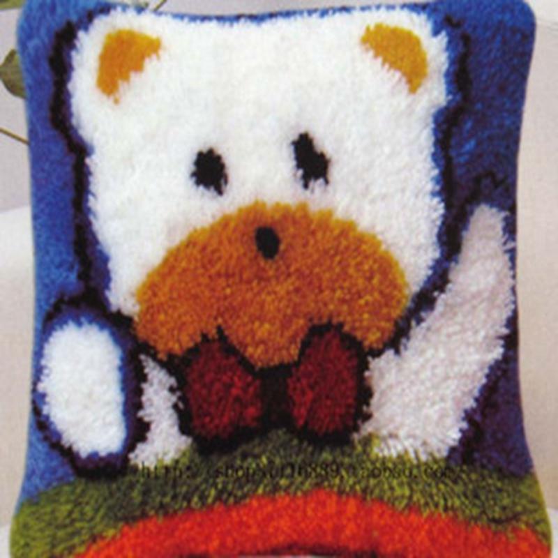 

Серия Животные Крючки для ковра с защелкой Подушка Ручная вязка Вышивка Ковер Подушка Незаконченные наборы для вышивания с защелкой Смирна Пакет