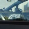 Warning On Board Camera Recording Car Styling Stickers Auto Windows Decals Decor