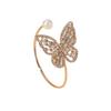Sparkling Diamond Open Butterfly Ring - Elegant Women's Jewelry