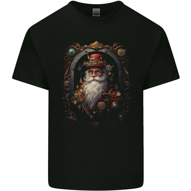 

Santa Claus Xmas Christmas Steampunk Cotton T-Shirt Mens - Men s Summer Cotton Graphic Tee S разноцветный