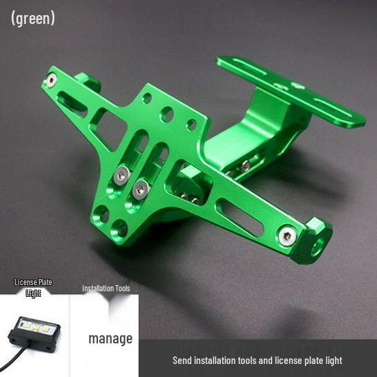 Adjustable CNC Aluminum Motorcycle License Plate Frame with Light for MSX