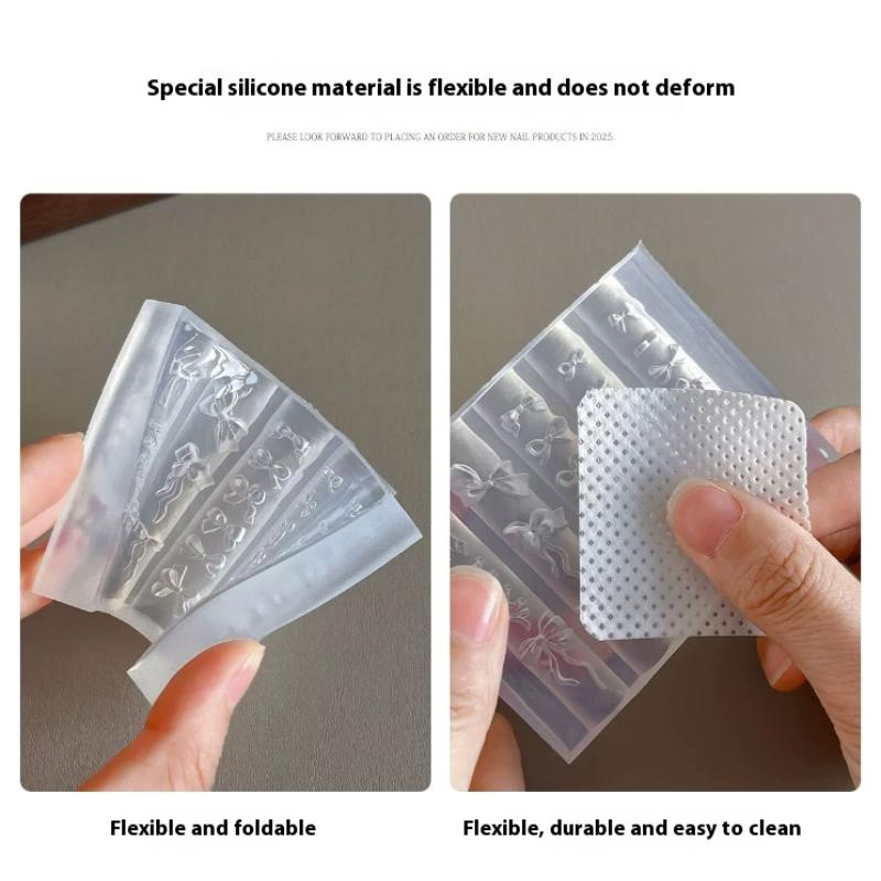 New Bowknot Silicone Mould Nail Art Stamp Diy Handmade Tool Stereoscopic Mold Manicure Tools Nail Decoration Accessories