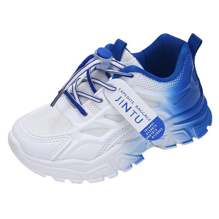 Girls' 2023 Summer Breathable Mesh Running Shoes - White Soft Sole Korean Style for Students