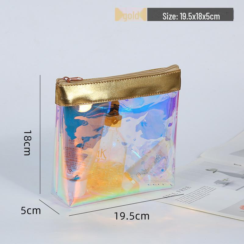 Voděodolná kosmetická taška z TPU s vysokou kapacitou a designem s barevně měnícím se bodem
