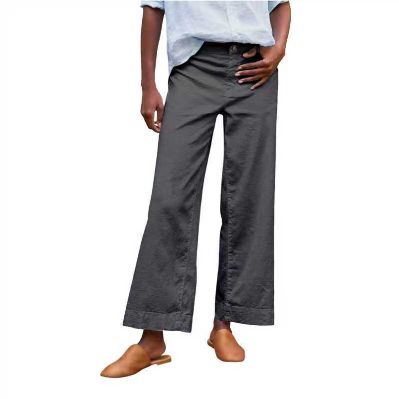 Women's High Waist Wide Leg Pants In Multiple Colors
