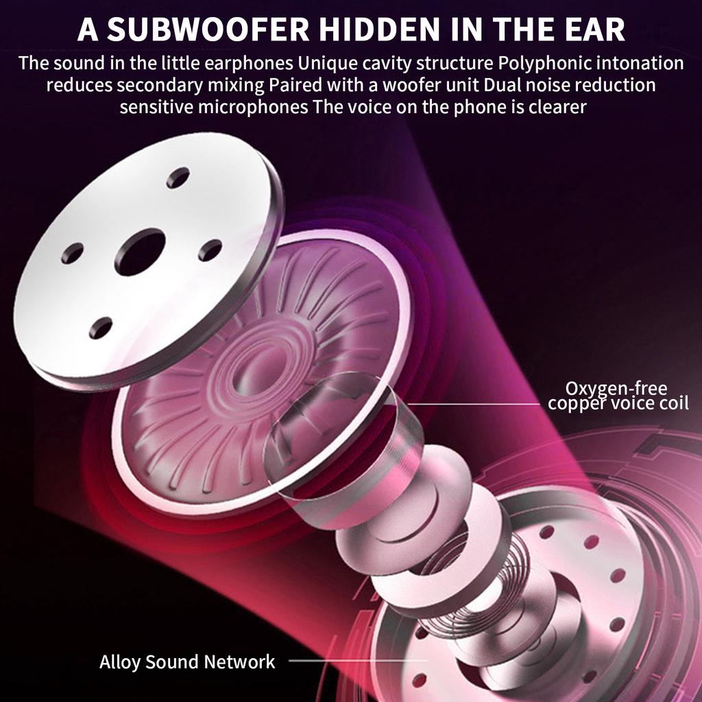 YX01 Portable Headset Earphone Excluding Charging Box Subwoofer HD Call