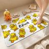 Alfombrilla Antideslizante para Suelo de Baño, Linda Alfombrilla para Ducha con Patito Amarillo, Alfombrilla de Pie con Ventosas para Niños, Alfombrilla de Baño Anticaídas