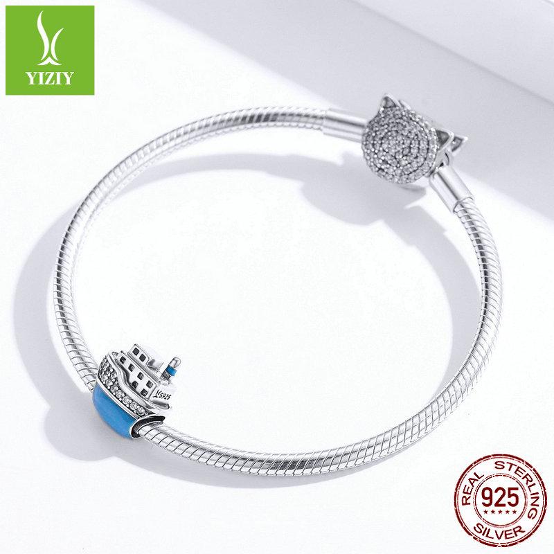 Yinziyun Ocean Series Sterling Silver Luxury Yacht Beaded Accessory SCC1379