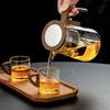 One Click Magnetic Switch Water Separation Inner Container Teapot Clear Filter Tea Cup  Tea Room