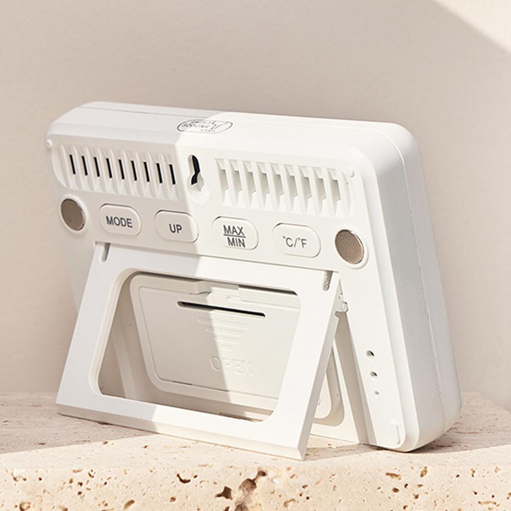 2310 Ultra Thin Magnetic Digital Clock Multi Function LCD Temperature Humidity Display Bedside Alarm Clock