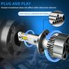 H11 High Power Three-color LED Headlight Double Copper Tube 120W Car Light Led12V Car 24V Truck H7H4
