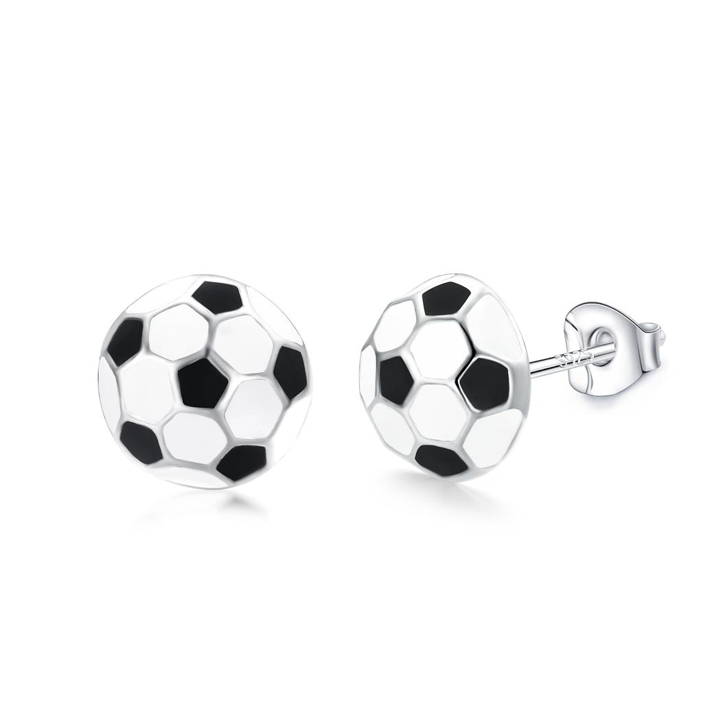 VOJO Sports Stud Earrings Football, Soccer, Basketball, Volleyball, Tennis, Baseball Earrings for Women Men Player Fan Gifts