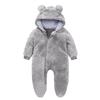 Infant Fleece-Lined Onesie For Baby Outings And Crawling Baby Romper