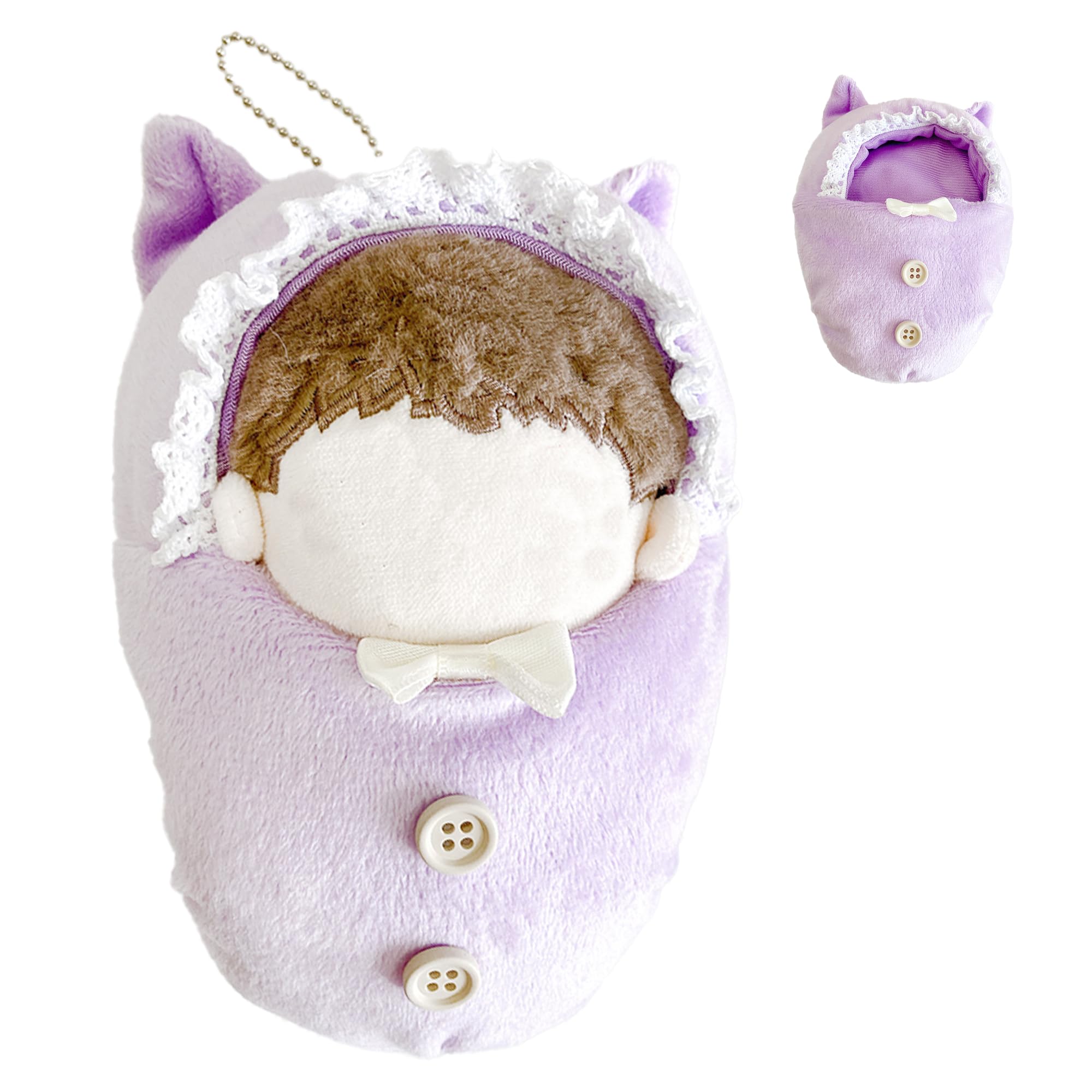 

Пушистый брелок Кигуруми Лаванда [Для 10 см] [Продукт]