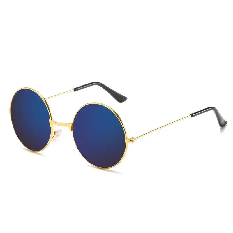 

Popular Fishing Leisure Round Metal Men Sunglasses Retro Vintage Sunglasses for Men Women Fashion Eyewear Sun Glasses UV400 As shown in Figure