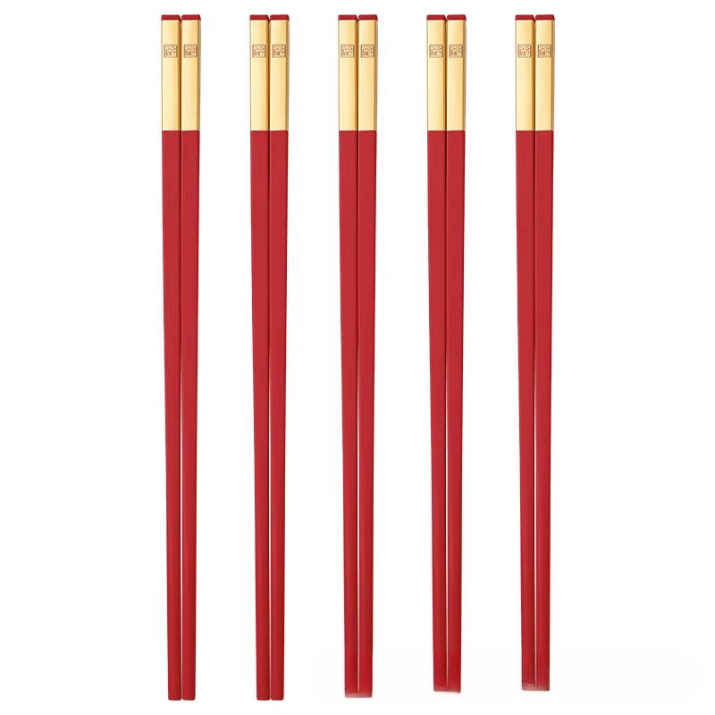 Ruhan Anti-mold Anti-slip Heat-Resistant Alloy Chopsticks