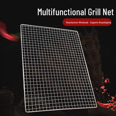 Rectangular Outdoor BBQ Grill Mesh Oven Rack