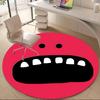 1pc Smile Teeth Office Round Area Rug, Under Office Chairs Bedroom Living Room Home Decor, Room Deco