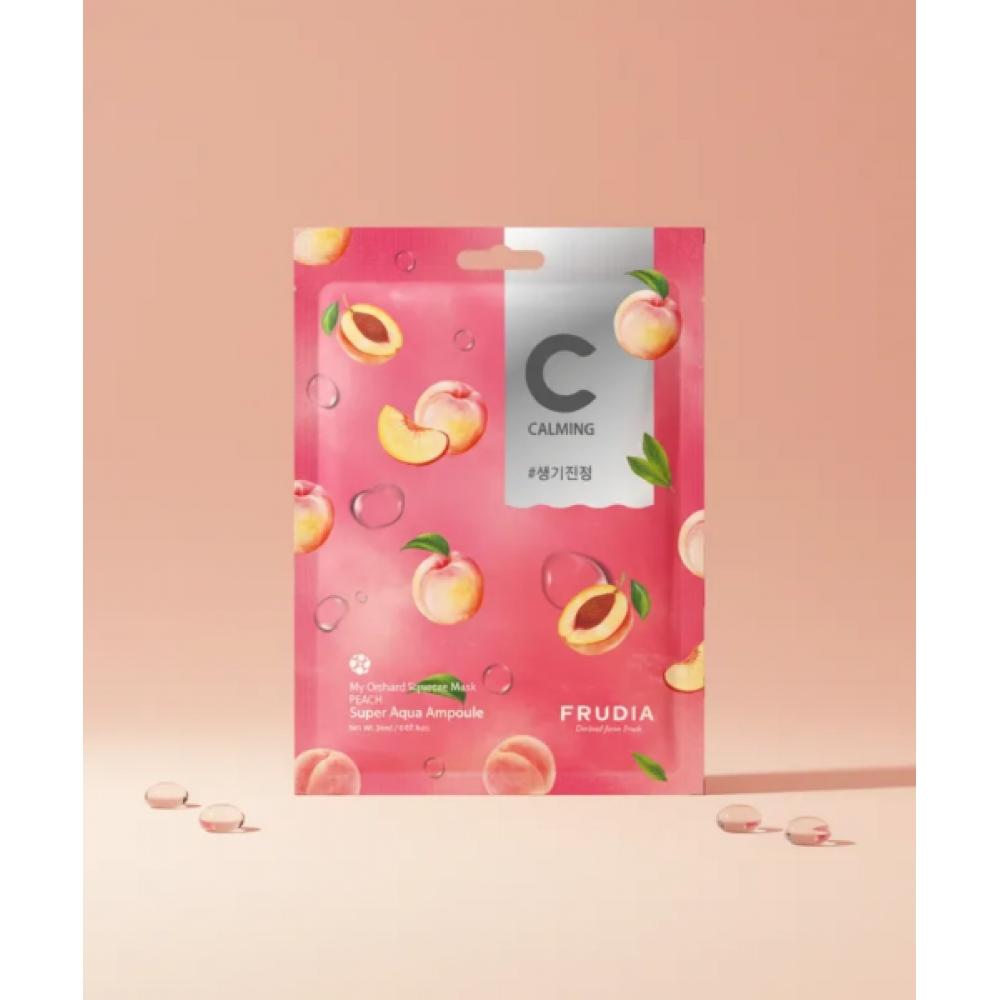 Frudia My Orchard Squeeze Mask  Aqua Ampoule  Peach  10 Sheets [refreshing]
