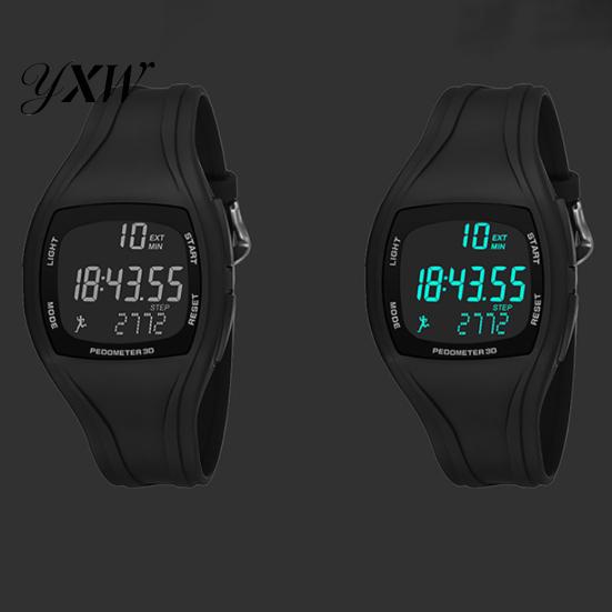 Orologio da Polso Digitale da Uomo Multifunzione con Pedometro 3D, Sveglia e Cronografo, Impermeabile