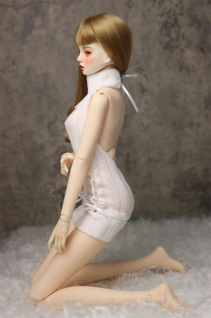 HAMRETHYPPZ BJD Clothes BJD Clothes BJD Doll White Heart Heart Cute Dress Sleeve Covers and Body Not White 1/3 1/4 1/6 Children's Set, Children's