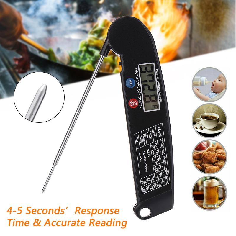 Digital Instant Read Meat Thermometer Probe Oven Kitchen Food Cooking Grill Tool