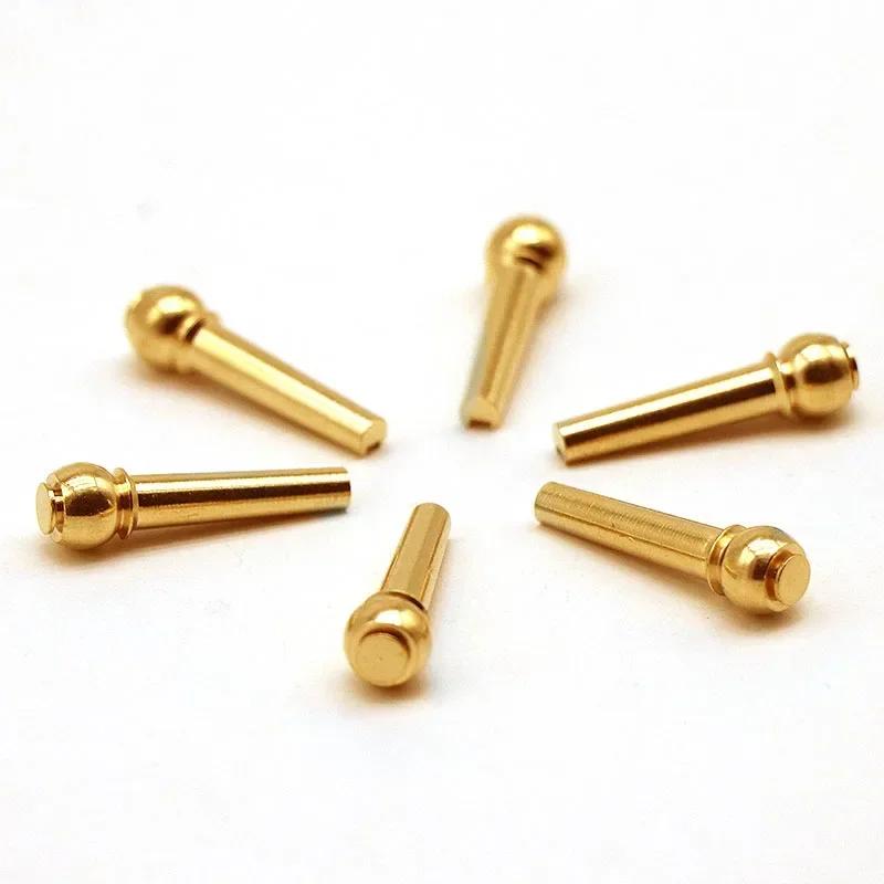 

6 шт. Струны для гитары Гвоздь Металл Колки для акустической гитары Латунные струны для гитары Фиксированные Конусные колышки для струн Гвозди для порожка