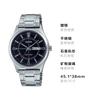 CASIO 30-meter waterproof casual business watch, fashionable and simple style, Quartz, Steel Strap, , men's watch, black dial MTP-V006D-1C