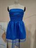 Nuovo Vestito Sottoveste con Spallino Singolo e Laccetti, Linea ad A, Moda Trendy, Schiena Scoperta, Mini Abito per Donna