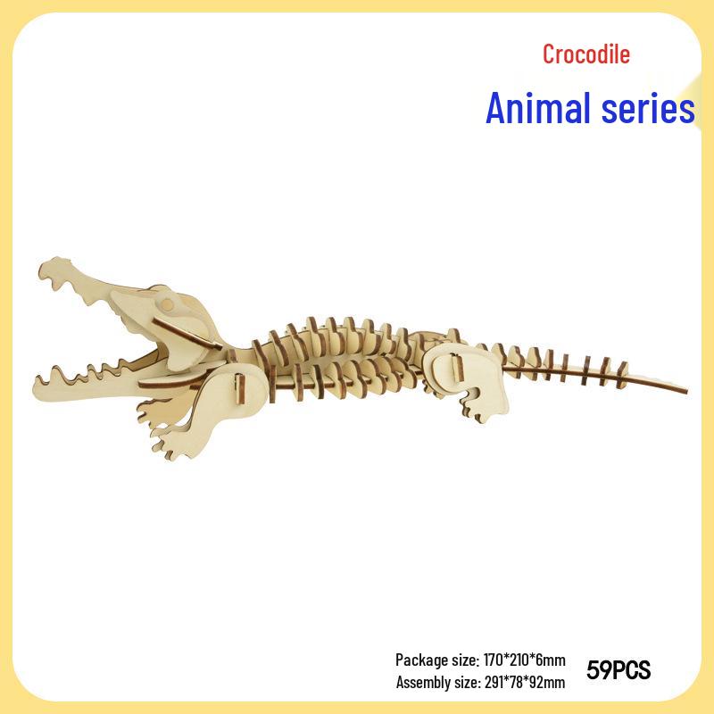 

3D Деревянный Пазл Мир Океана Модель Животного для Детей - Набор для Сборки Ручной Работы
