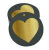 Inkdotpot Pack Of 100 Made With Love Wedding Favor Paper Tags Craft Real Gold Foil Hang