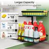 Under Sink Organizer 2 Tier Under the Sink Storage Slide Out Pull Out Cabinet Organizer Shelf Metal Sliding Drawer for Kitchen