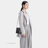 [Pre-Owned] Miu Confidential Smooth Edged Elegant Metal Lock Clasp Lambskin Envelope Crossbody Shoulder Bag - Very Good #1PLWY0U