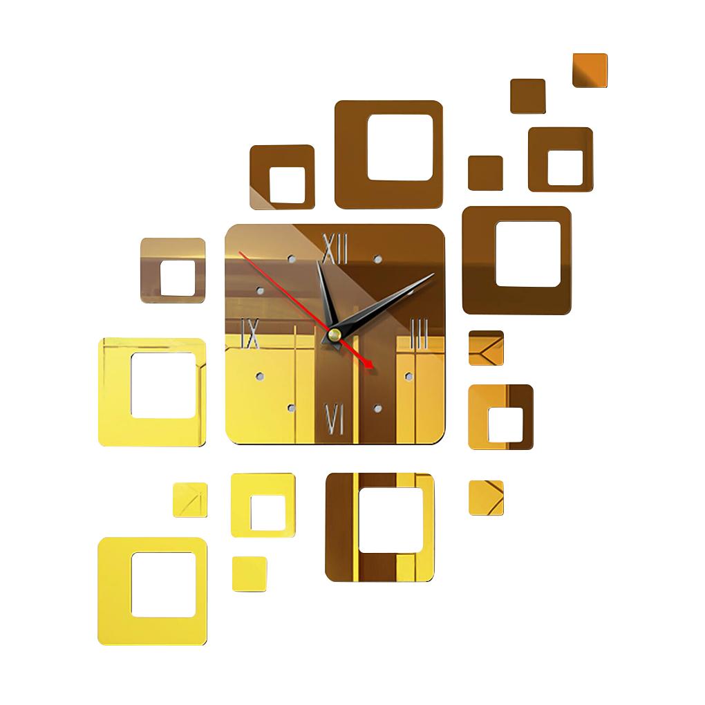 

Wall Clock DIY Low-noise Acrylic Wallclock Sticker Decoration Hanging Clock
