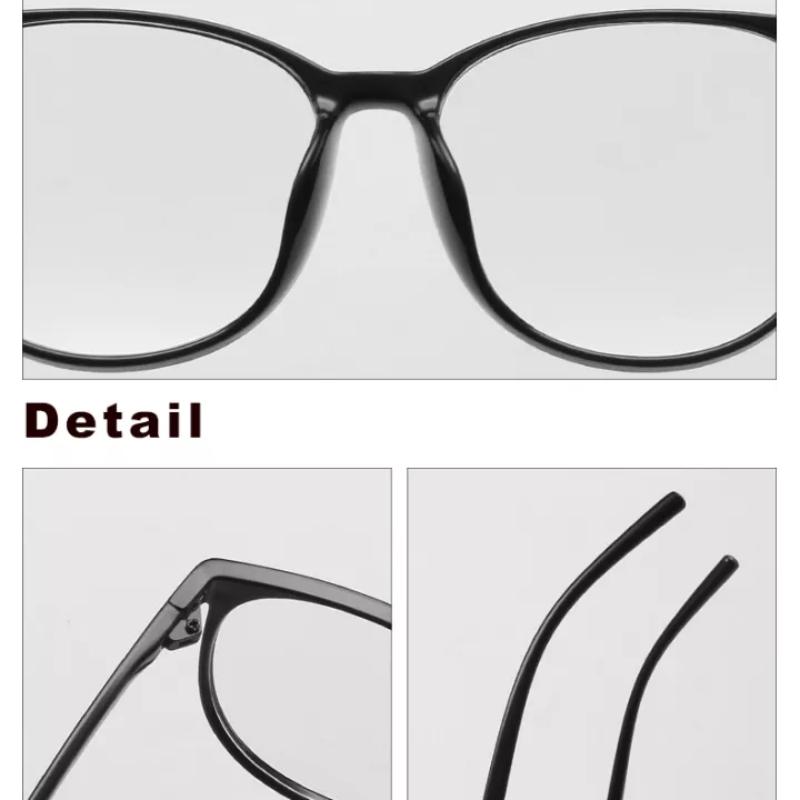 Transparent Glasses Women Men Retro Anti Blue Light Computer Eye Glasses Girls Clear Eyeglasses Large Frame Optical Spectacles