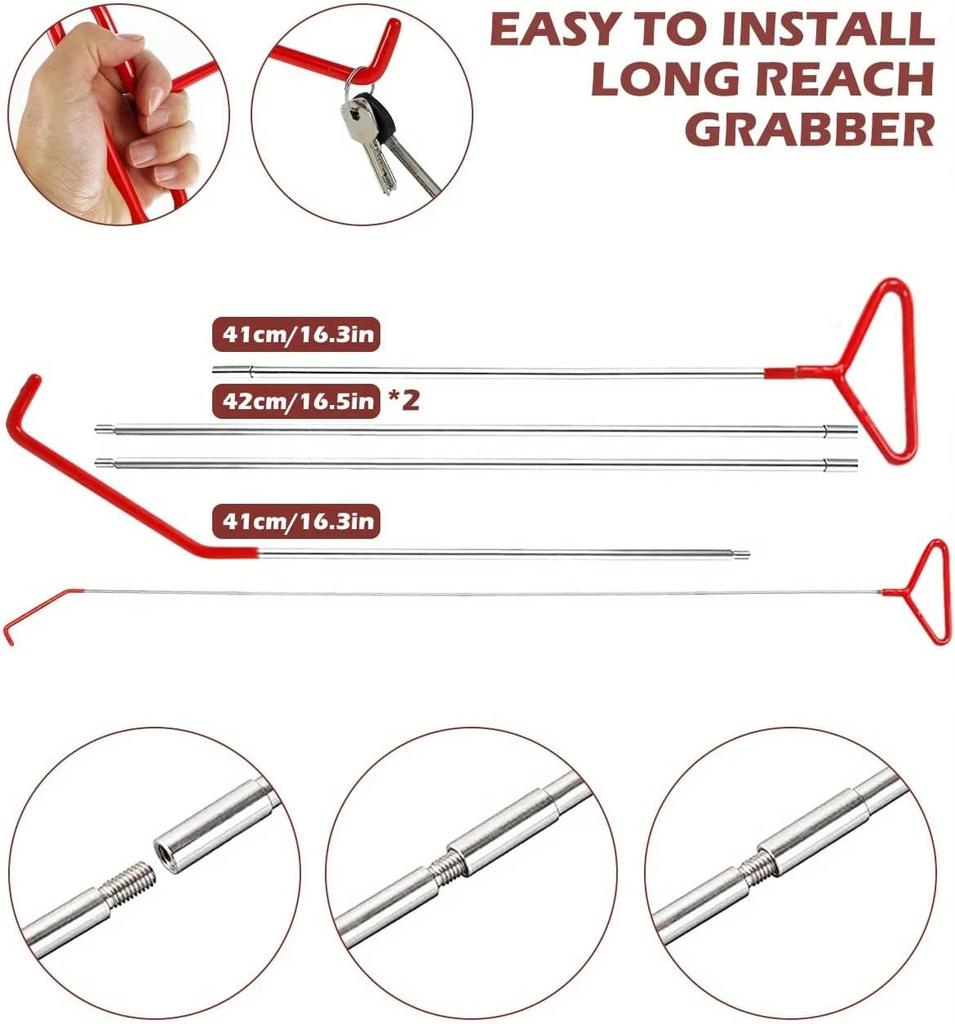 Portable Repair Tools, Stainless Steel Pin Puller Tool Set, 16PCS Accessories