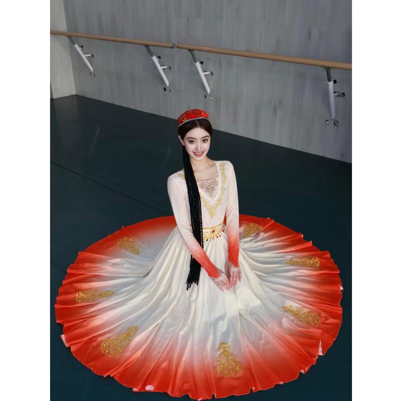 Women's Xinjiang Uyghur Dance Performance Costume
