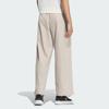 Adidas Tech Premium Woven Pant Solid Color Comfortable Straight Leg Casual Pants Women Pants Light-Brown JJ3549
