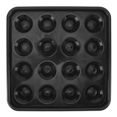 Pool Ball Carrying Tray for 16 Balls Plastic Billiard Ball Storage Tray Holder for Snooker Billiard Pool Table Black
