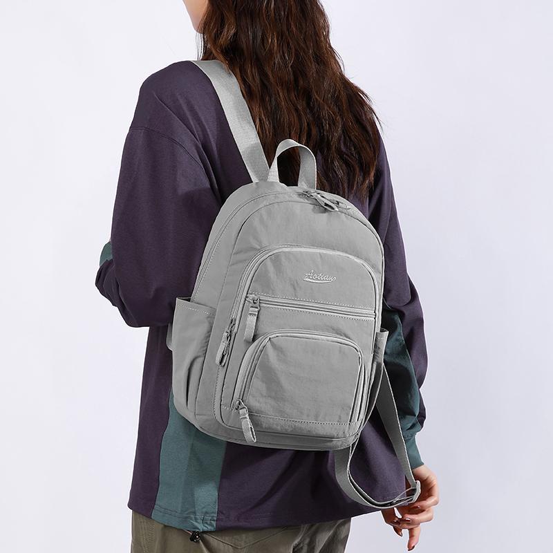 Backpack Nylon Waterproof  Laptop Unisex Casual Mochila Sports Travel Zipper Lightweight Rucksacks